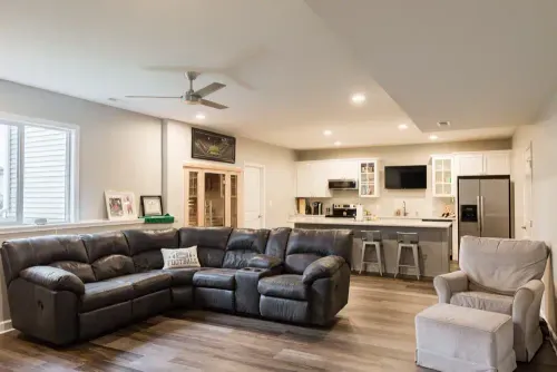 Basement Remodel in Waukee, review.