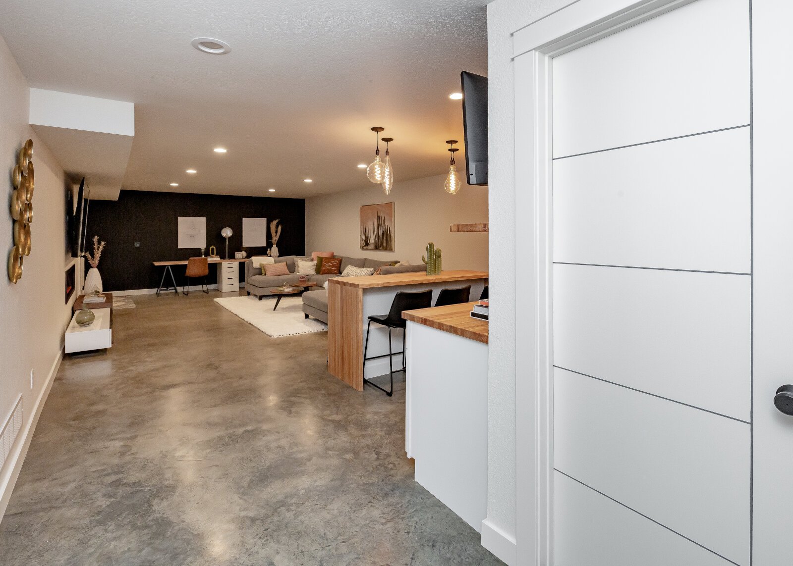 Josh + Kathy | Ankeny Modern Basement Makeover